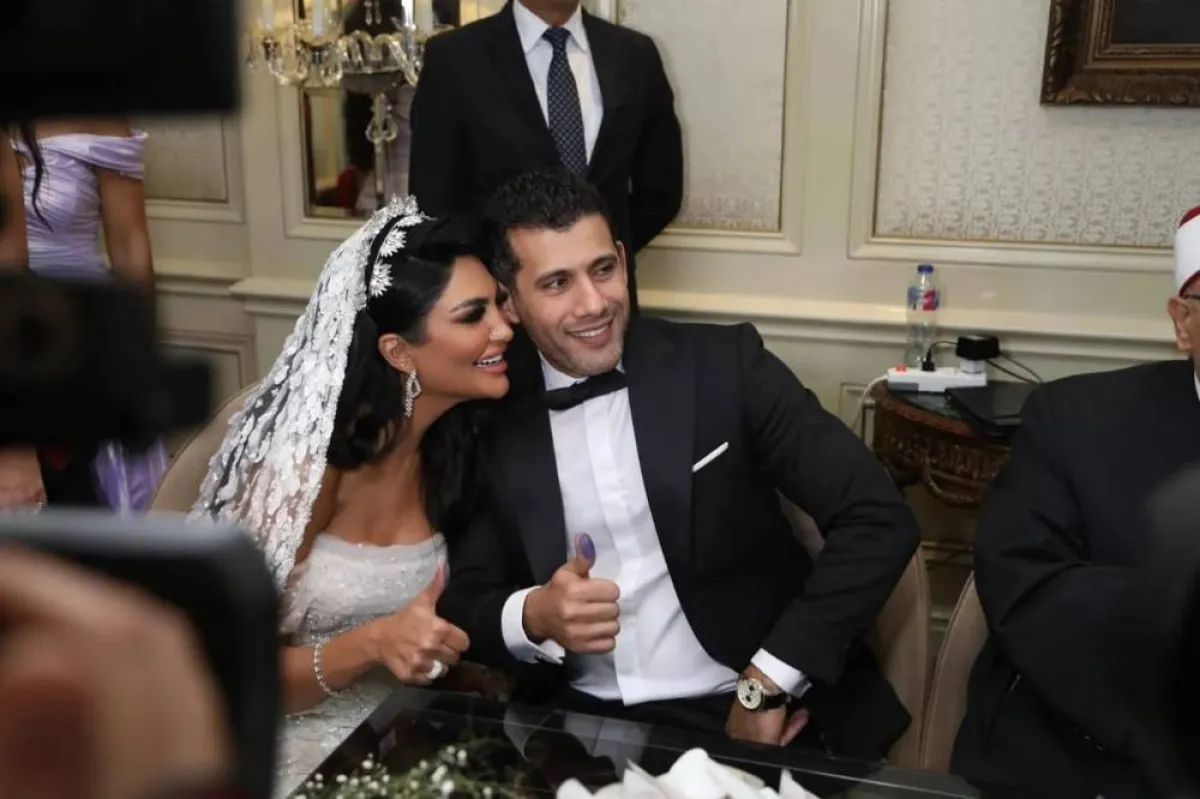 حفل زفاف سالي عبد السلام - الصورة من حساب الإعلامية سهير جودة على إنستغرام