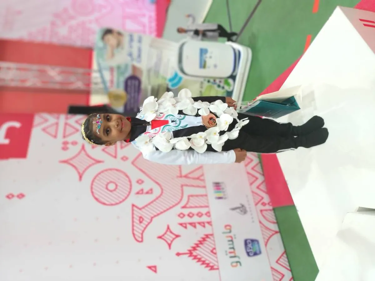 كادي محمد عبدالمجيد الفائزة بالمرتبة الثاثة 