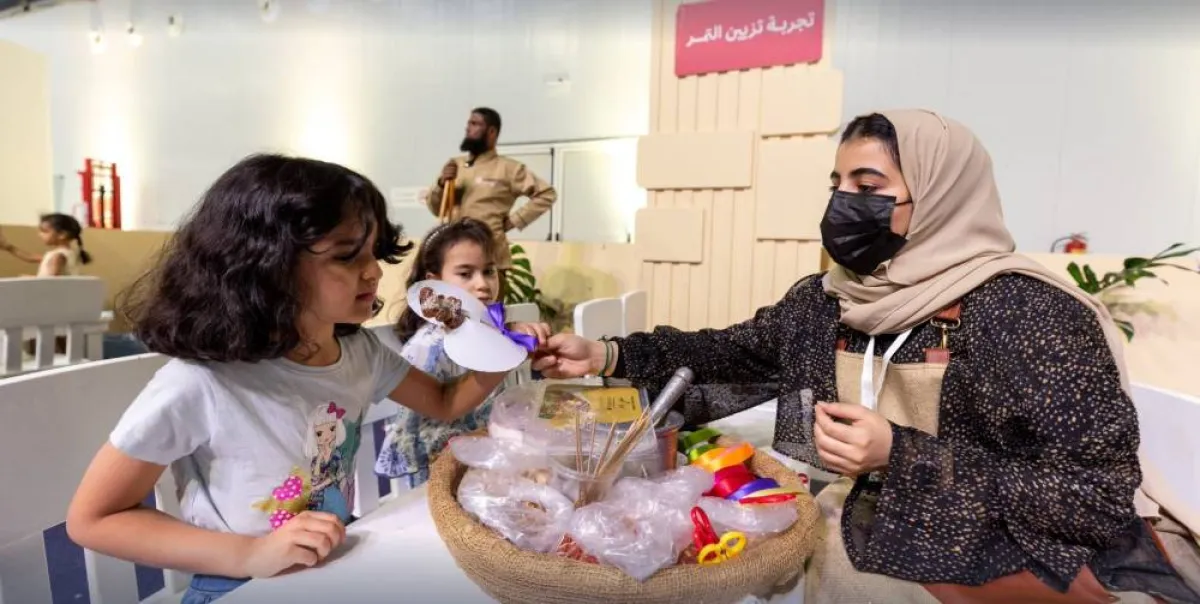 من ورش عمل الأطفال - الصورة من حساب الفعاليات الثقافية على تويتر