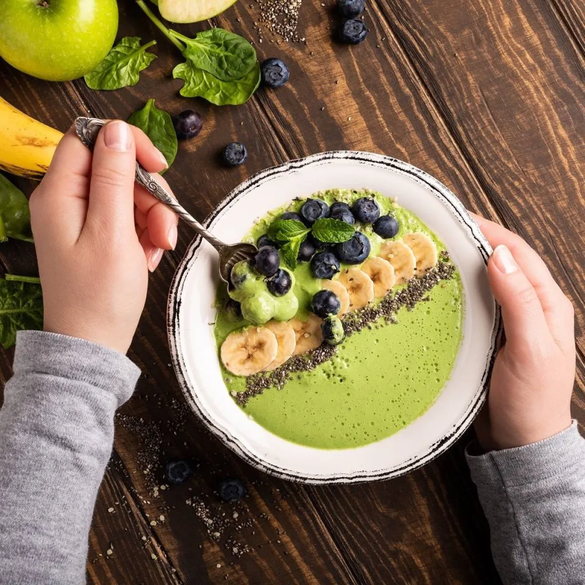 صورة لطبق طعام  متضمن بذور الشيا