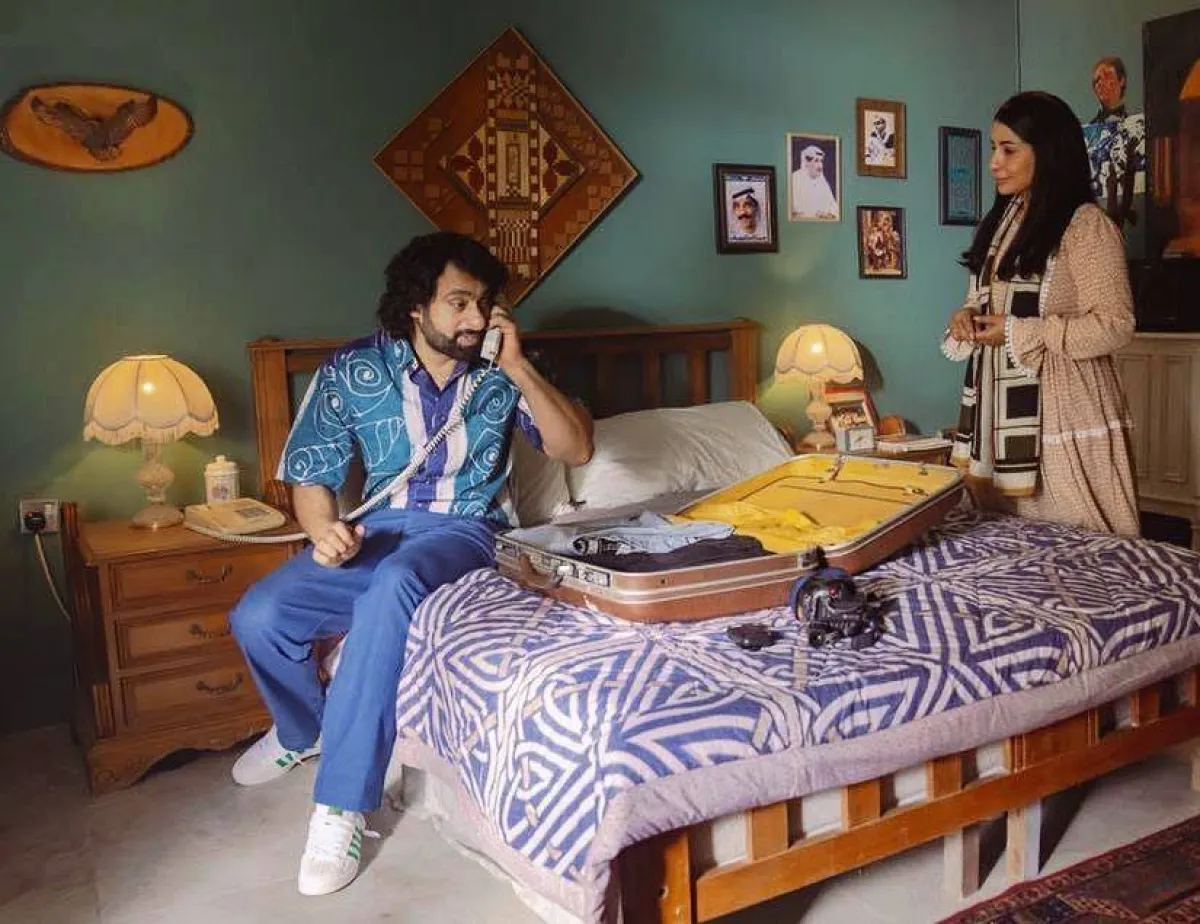 كواليس مسلسل القفص - صورة من الصفحة الرسمية للفنانة مي البلوشي على " انستغرام"