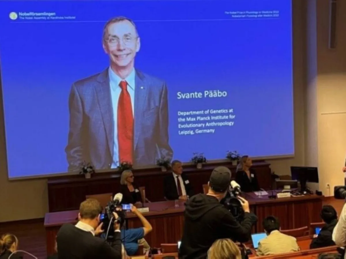 الإعلان عن فوز سفانتي بابو على جائزة نوبل في علم وظائف الأعضاء أو الطب لعام