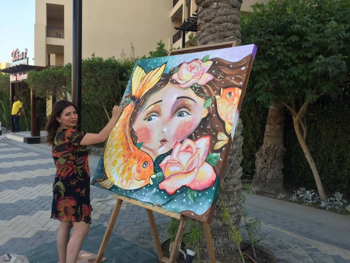 مهرجان الداو الدولي للفنون بالغردقة، حوار ثقافي وتبادل فكري بين الفنانين