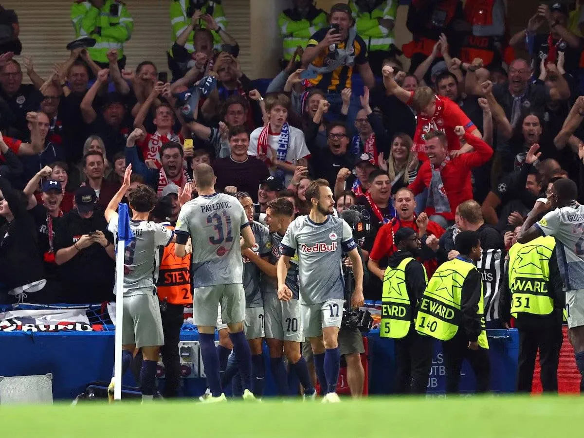 صورة من مباراة ريد بول سالزبورج ودينامو زغرب