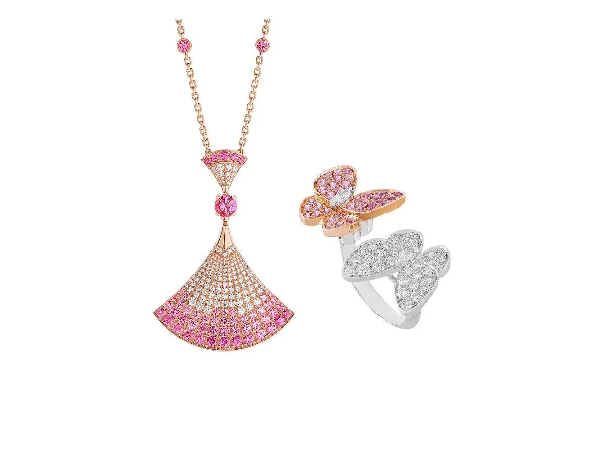 أجمل المجوهرات الوردية لشهر أكتوبر الوردي 2022