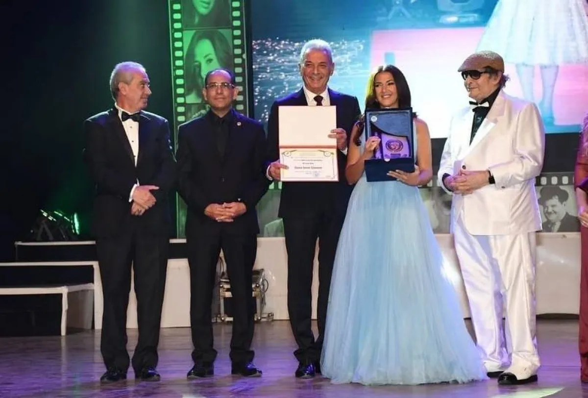 حفل افتتاح مهرجان الإسكندرية السينمائي الدولي - صورة من صفحة  الإعلامية  بوسي شلبي على انستغرام