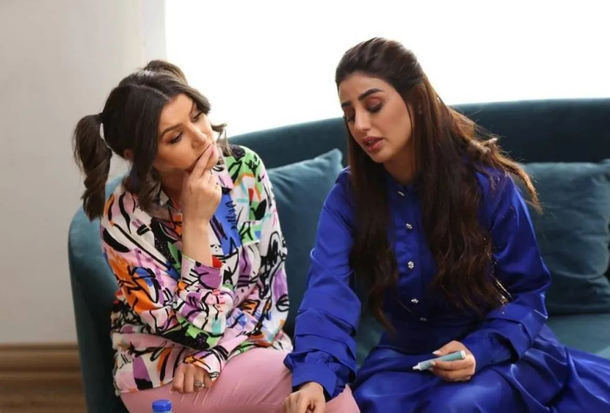 كواليس مسلسل " حريم طارق" - صورة من صفحة الفنانة رانا الشافعي على انستغرام 