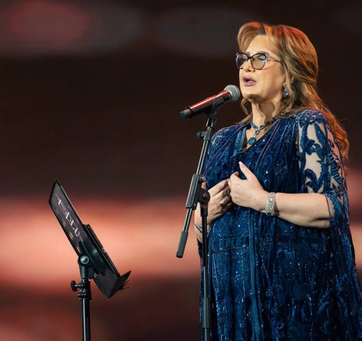 عزيزة جلال - الصورة من حساب الفعاليات الثقافية على  تويتر