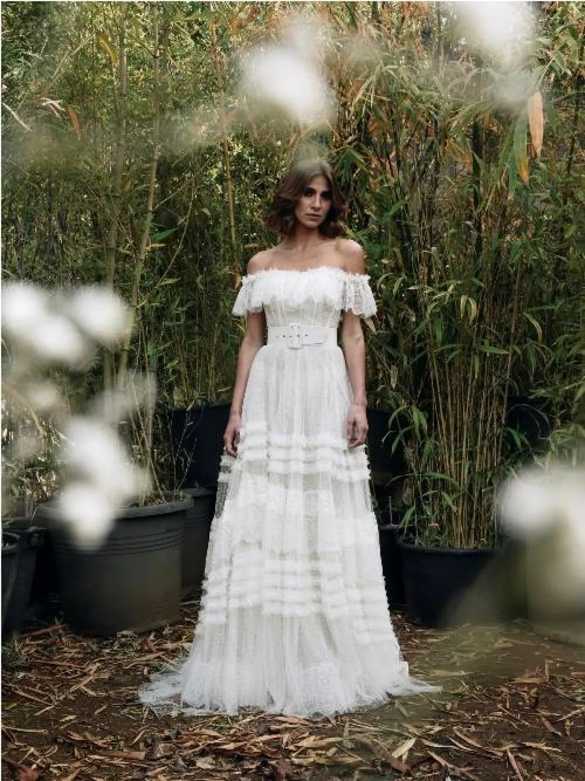 فستان زفاف أوف شولدر من جورج شقرا Georges Chakra