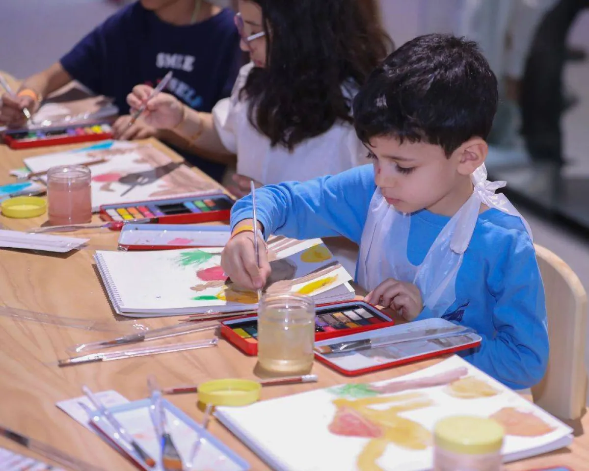 من الفعاليات  في منطقة الطفل في معرض الرياض الدولي للكتاب 2022