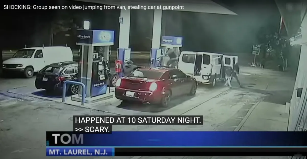 عملية سرقة بأمريكا علي الهواء