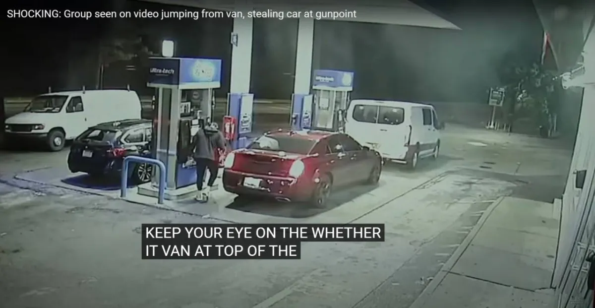 عملية سرقة بأمريكا على الهواء