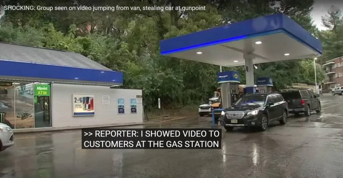 عملية سرقة بأمريكا على الهواء