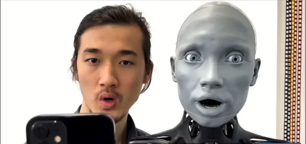 إنسان آلي يحاكي تعابير وجه الإنسان - الصورة من dailymail