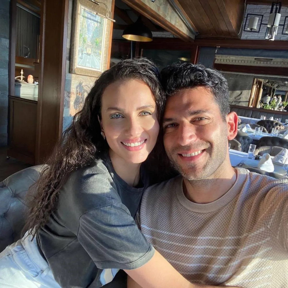 مراد يلدريم وإيمان الباني - صورة من حساب إيمان على انستغرام