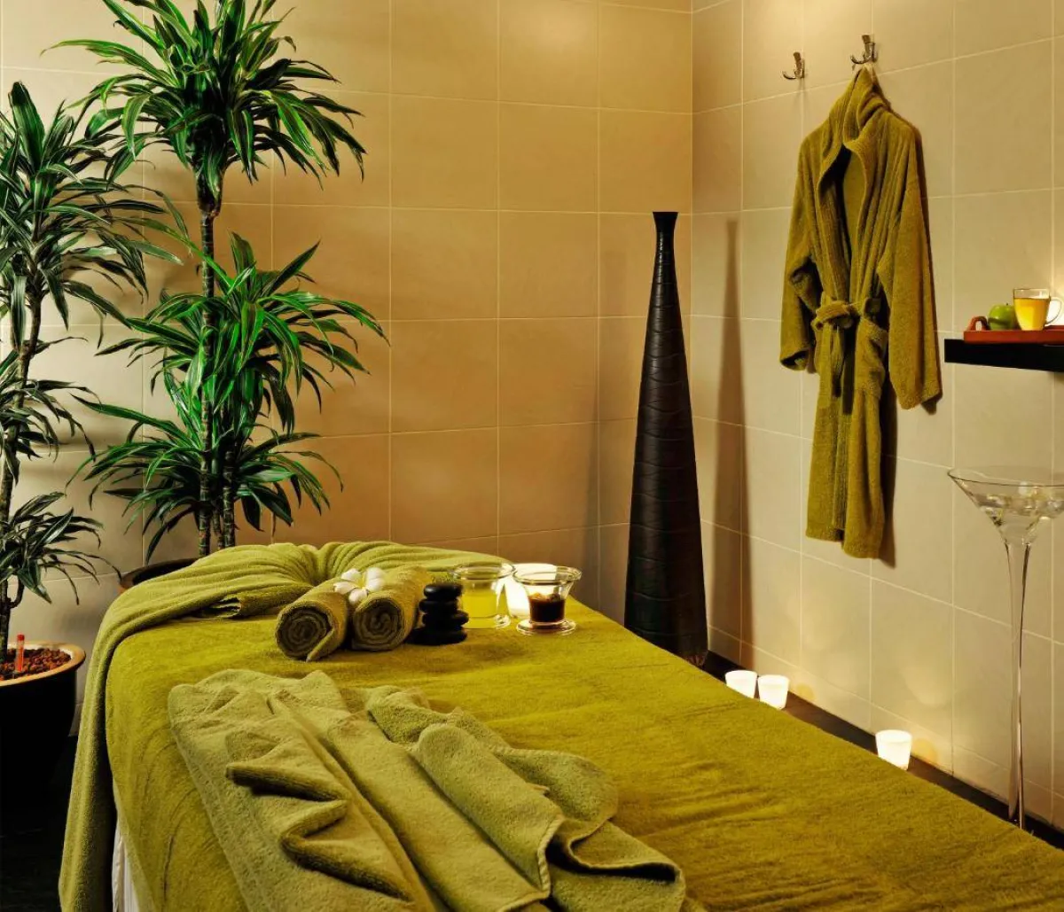 غرفة السبا في منتجع هيلتون الكويت