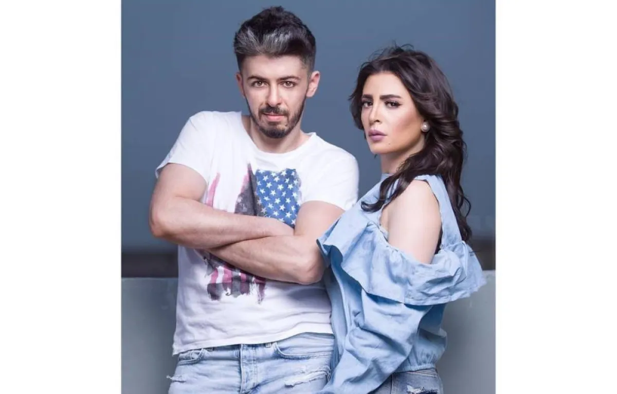 وفاء قمر وهيثم محمد - الصورة من صفحتها على الفيس بوك