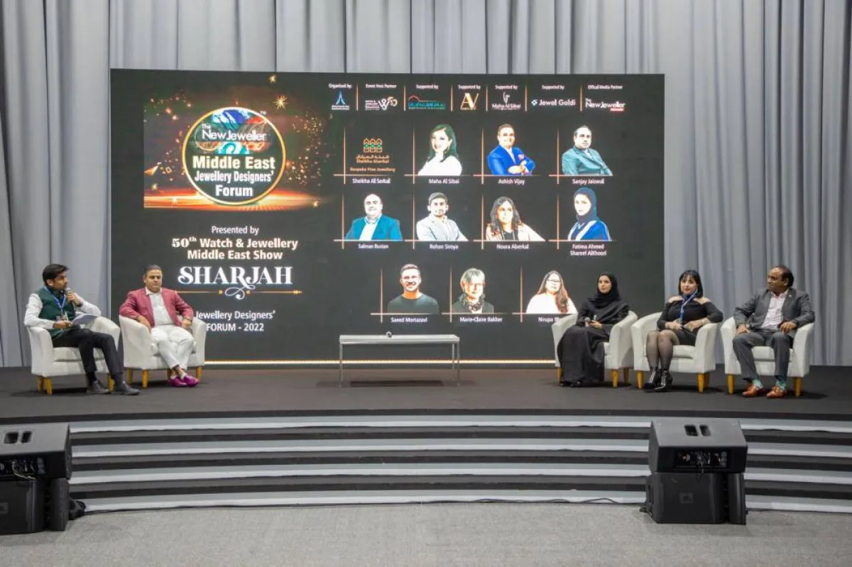 منتدى مصممو المجوهرات في الشرق الأوسط يوصي بدعم المهنيين. الصورة من "وام"