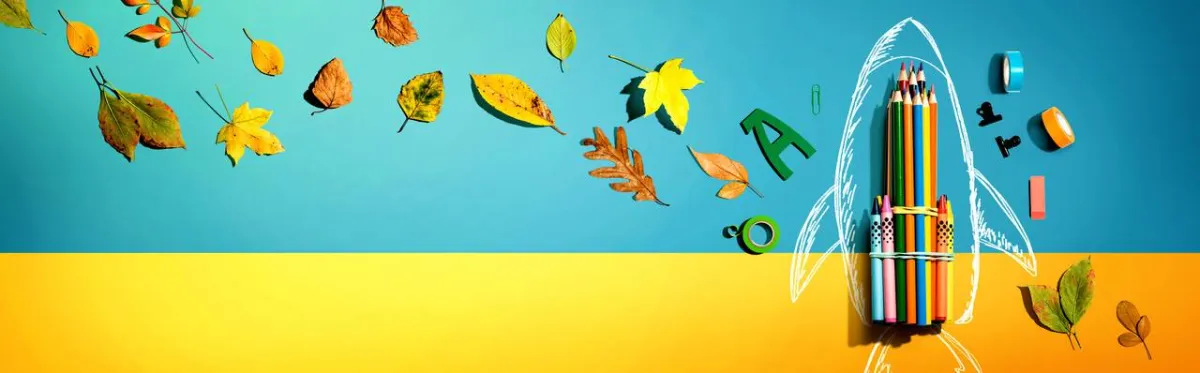 صورة لرسم أوراق الخريف