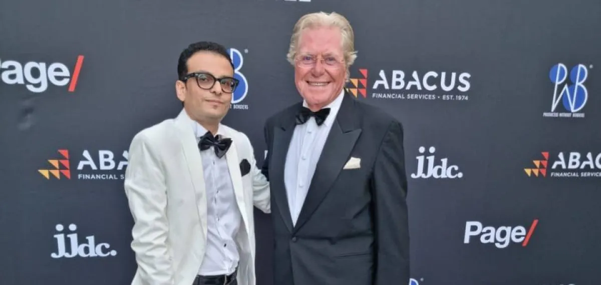 حسين فهمي رئيس الدوري الحالية وأمير رمسيس مديرها - صورة من الحساب الرسمي لمهرجان القاهرة السينمائي على فيسبوك