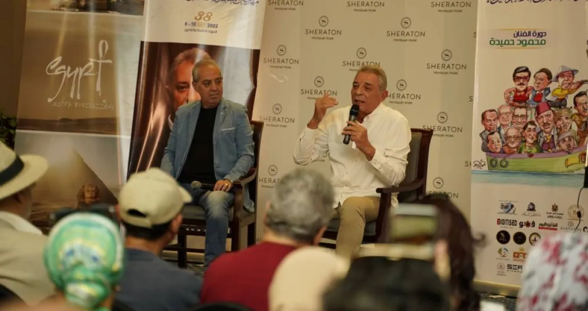 محمود حميدة من ماستر كلاس مهرجان الإسكندرية -الصورة من صفحته الرسمية على الفيس بوك