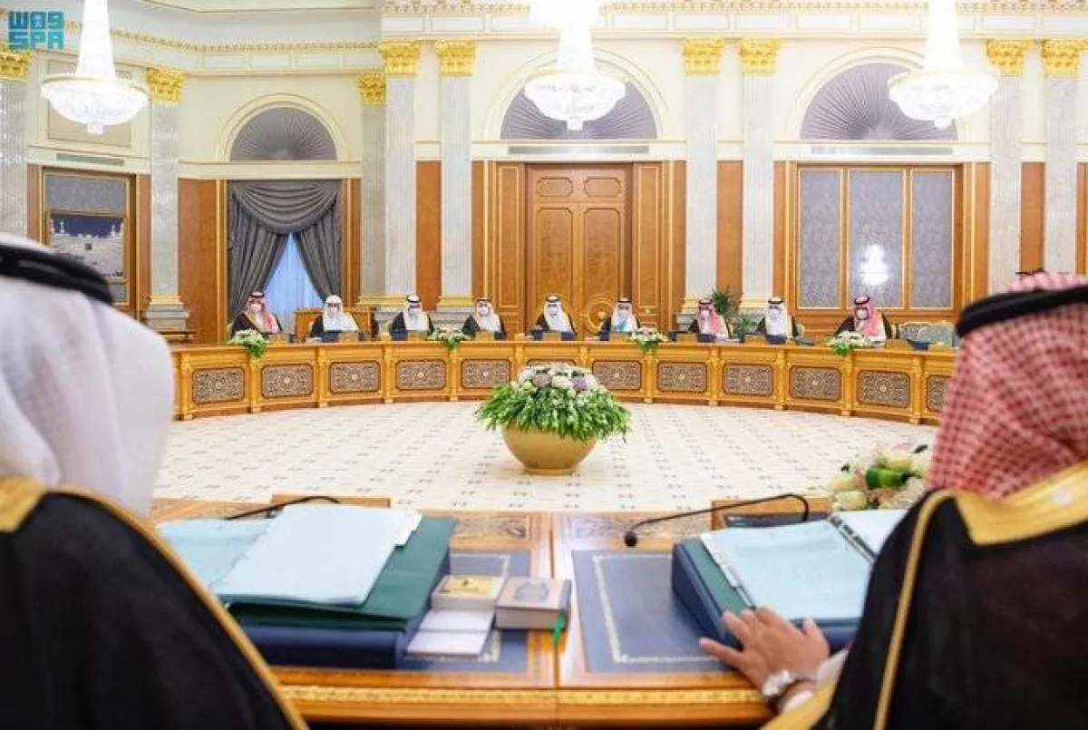خادم الحرمين الشريفين يرأس جلسة مجلس الوزراء - الصورة من "واس"