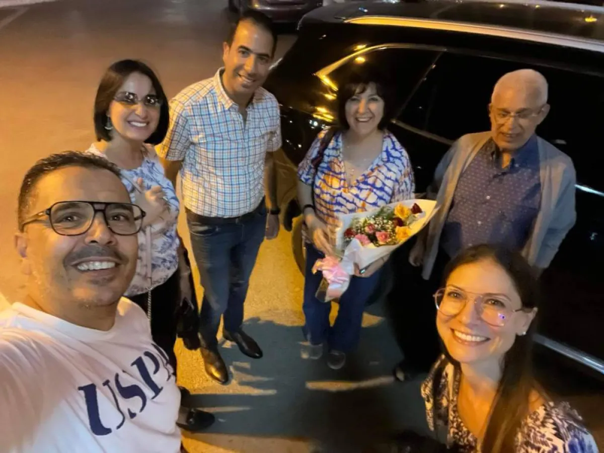 وصول أميمة الخليل إلى مدينة صفاقس- الصورة من موقع المهرجان على الفيسبوك