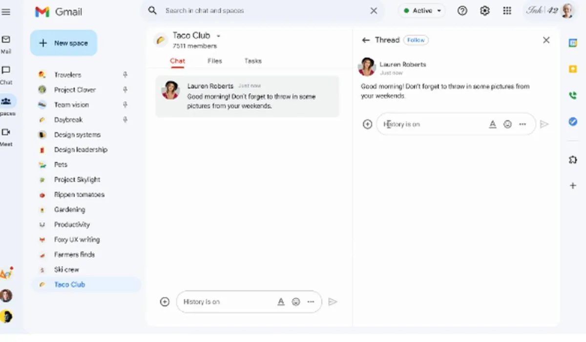 ترقيات Google Chat للترابط والرموز التعبيرية المخصصة والأمان قريبًا 