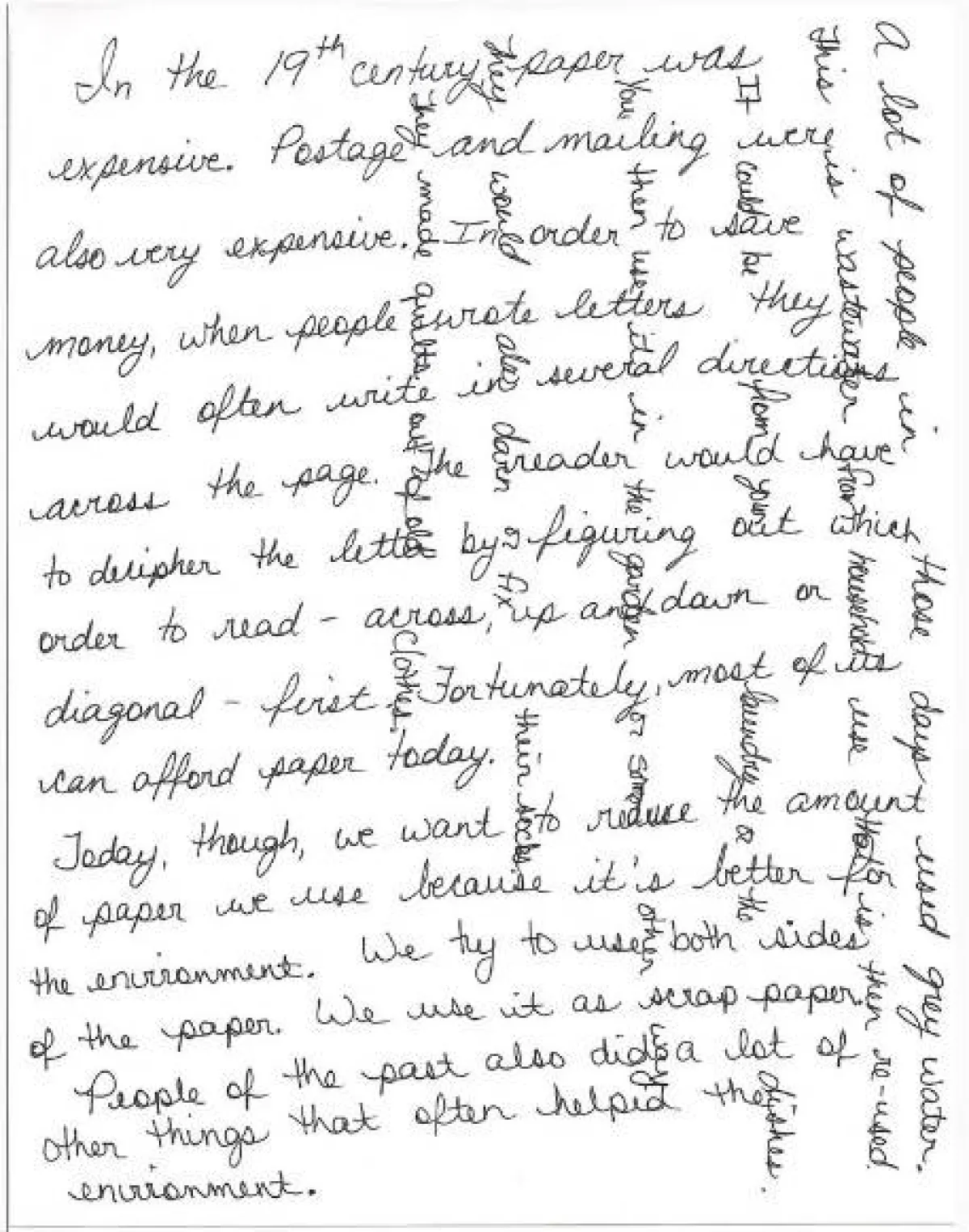 أغرب طريقة لكتابة الرسائل