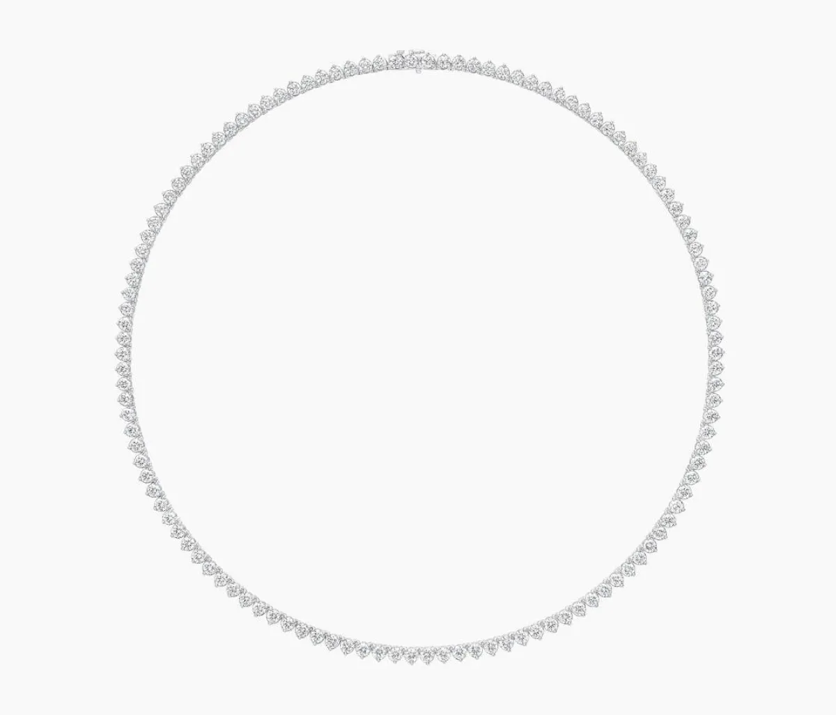 عقد Round Brilliant Straightline من هاري وينستون Harry Winston 