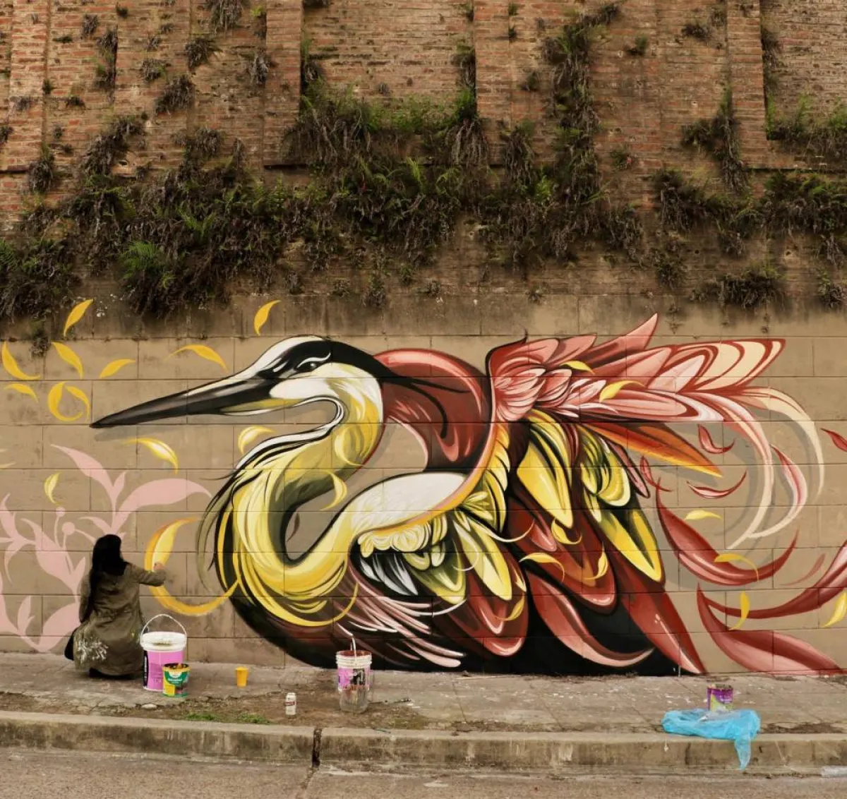 جداريات  الفنانة  فياو سيلفا Fio Silva