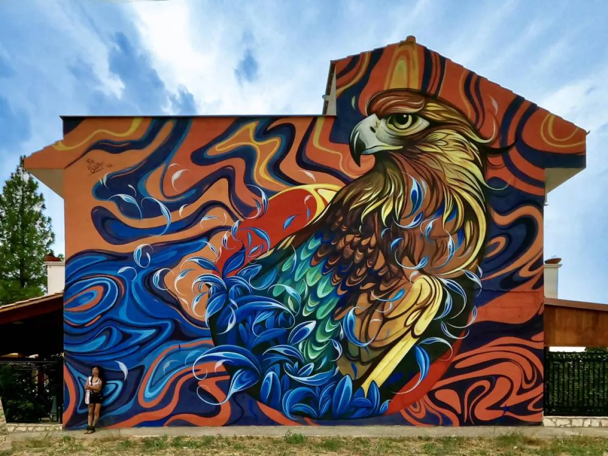 جداريات  الفنانة  فياو سيلفا Fio Silva