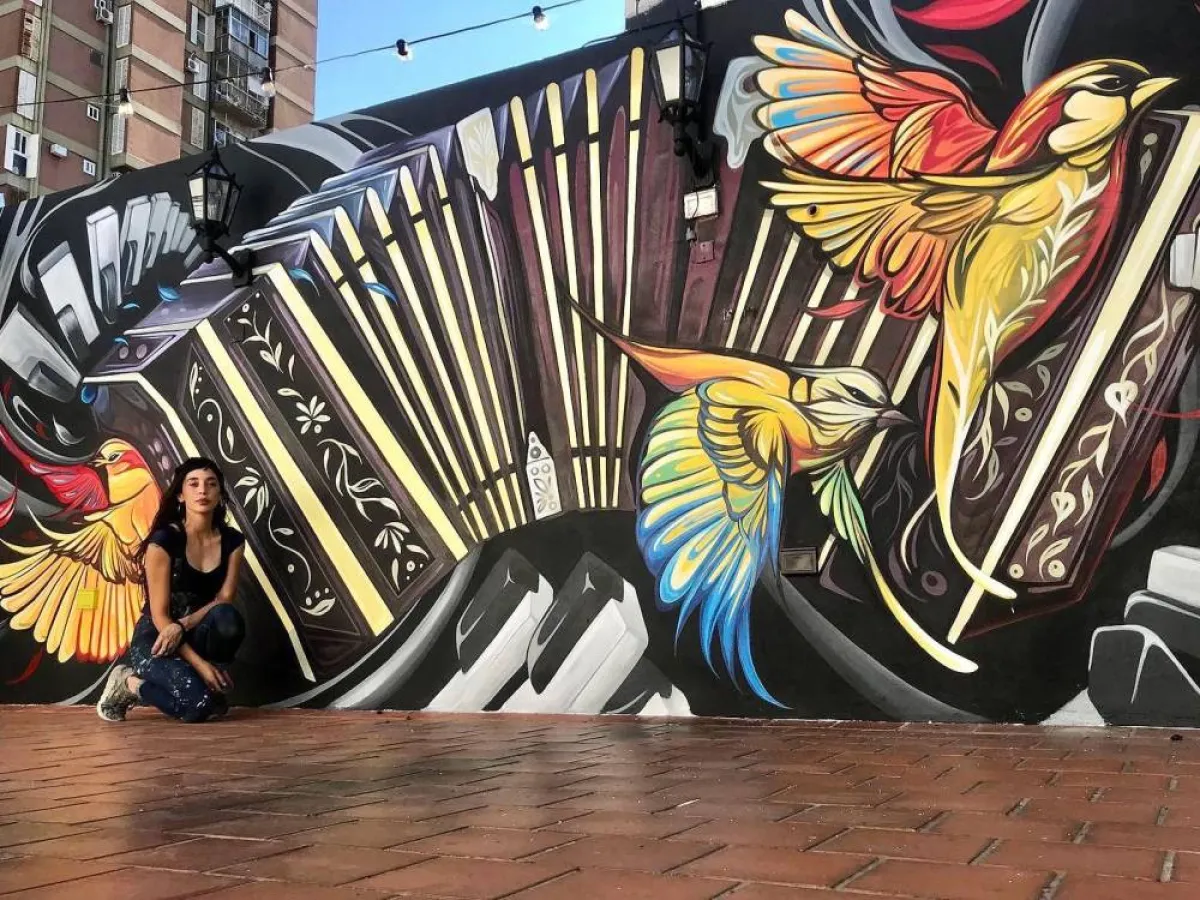 جداريات  الفنانة  فياو سيلفا Fio Silva