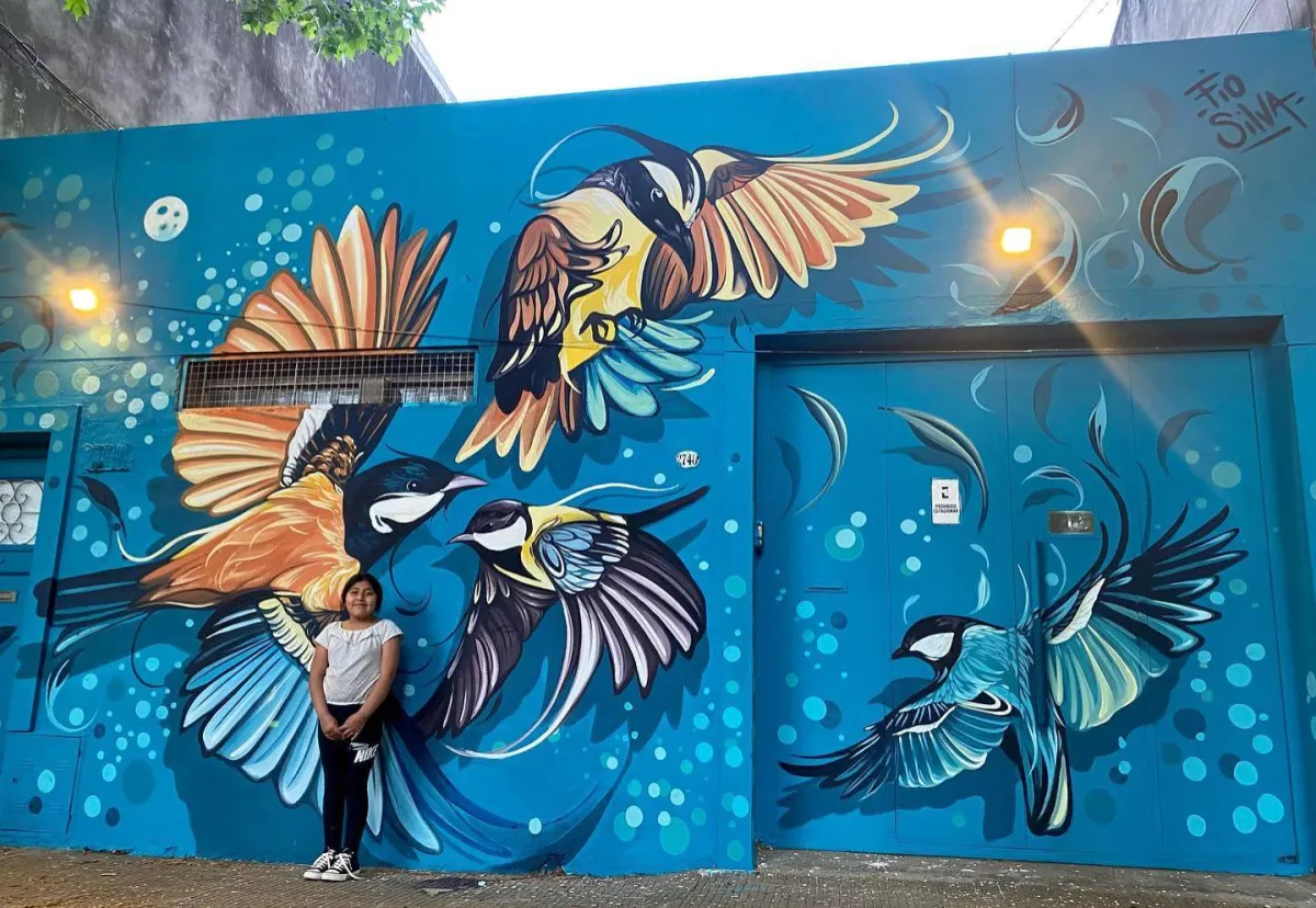 جداريات  الفنانة  فياو سيلفا Fio Silva