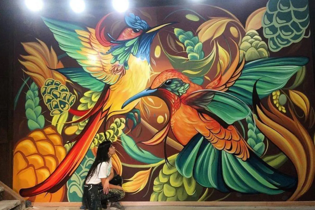 جداريات  الفنانة  فياو سيلفا Fio Silva