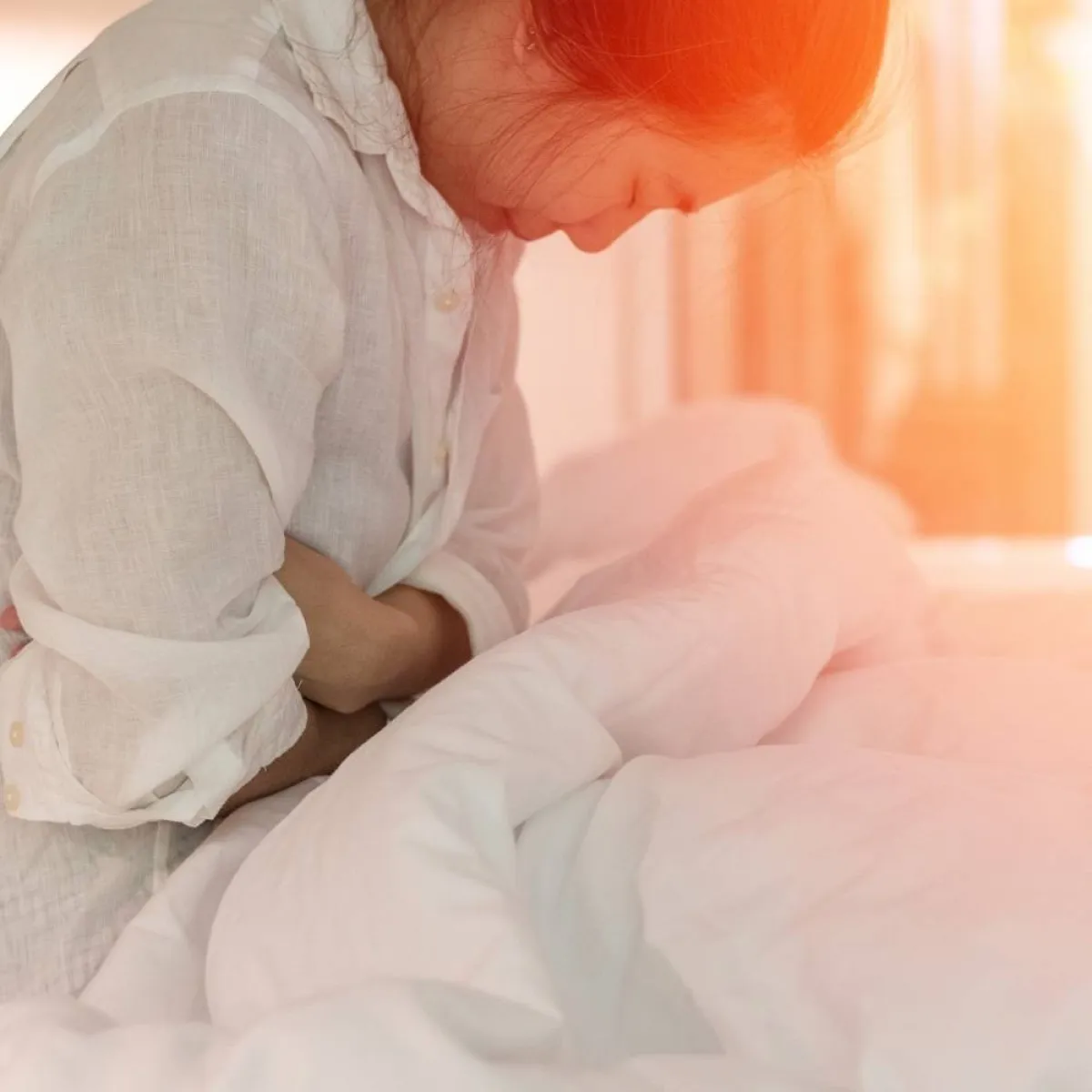 صورة لحامل تتوجع