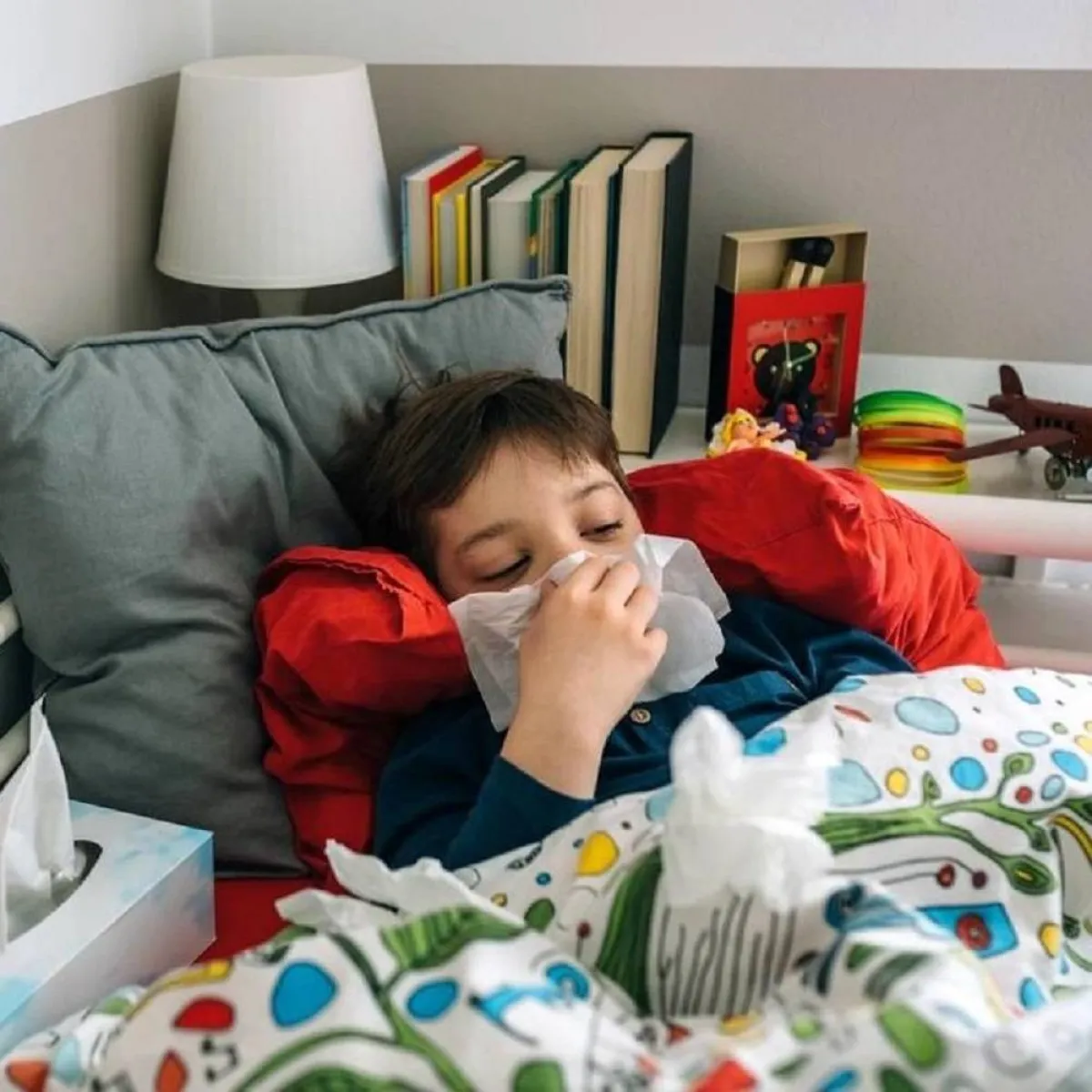 صورة لطفل مريض