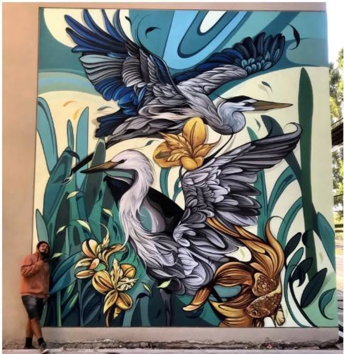 جداريات  الفنانة  فياو سيلفا Fio Silva