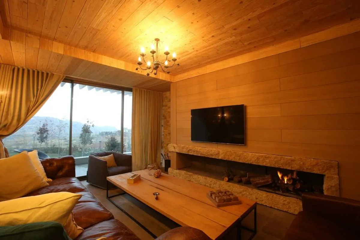 منطقة الاستقبال في "الشاليه"