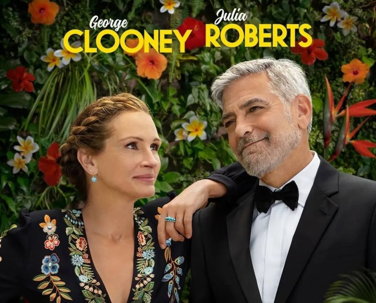 جورج كلوني وجوليا روبرتس- الصورة من حساب فيلم Ticket to Paradise على إنستغرام