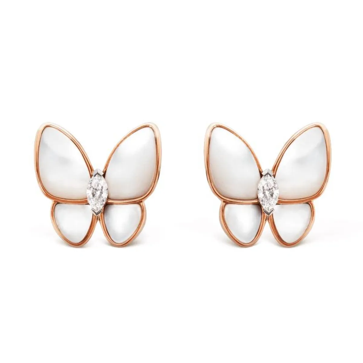 أقراط Two Butterfly  من فان كليف آند أربلز Van Cleef & Arpels