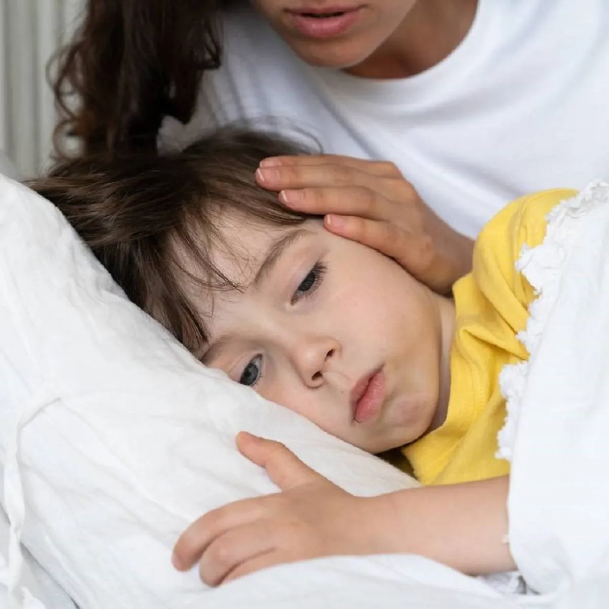 صورة لطفل مريض