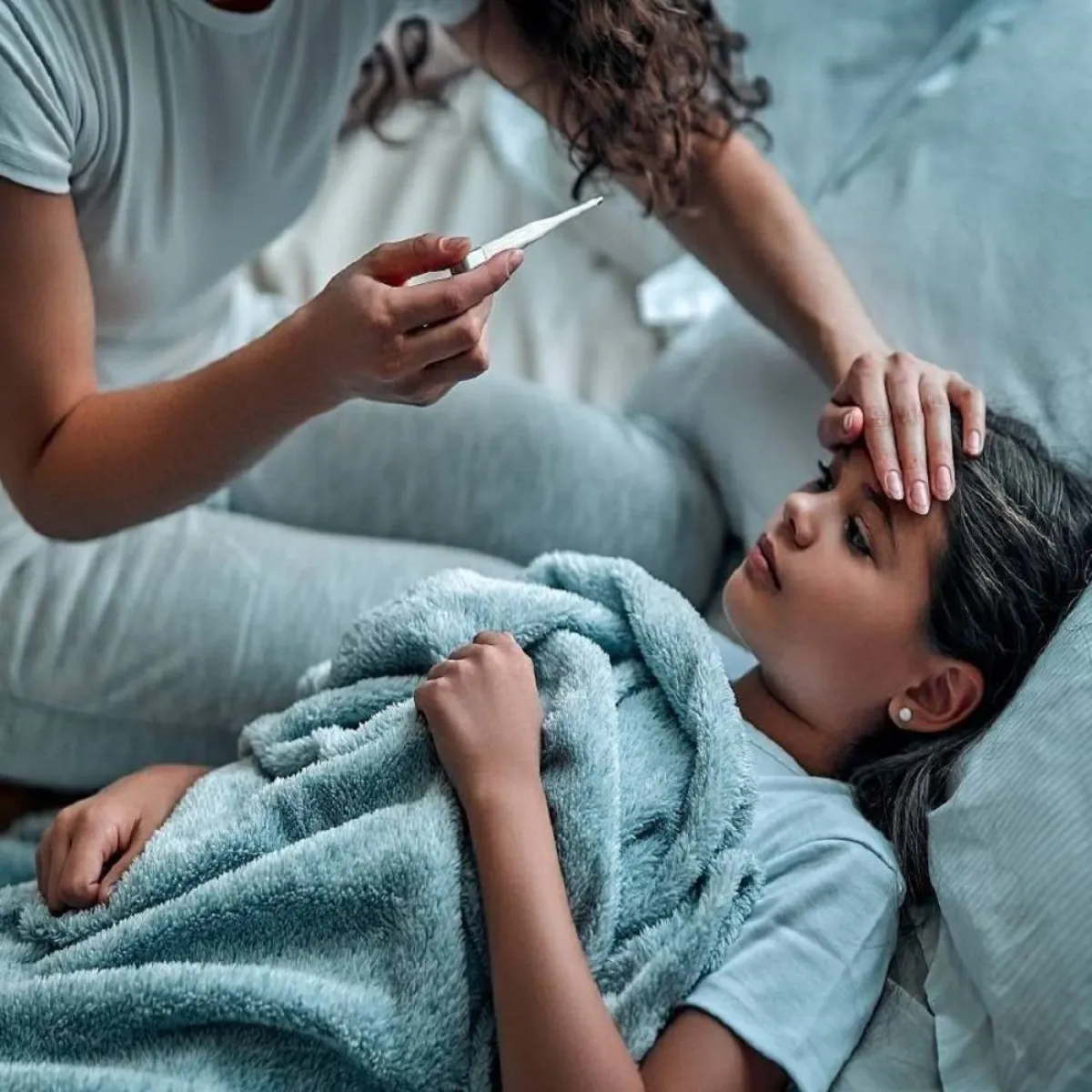 صورة لطفلة مريضة