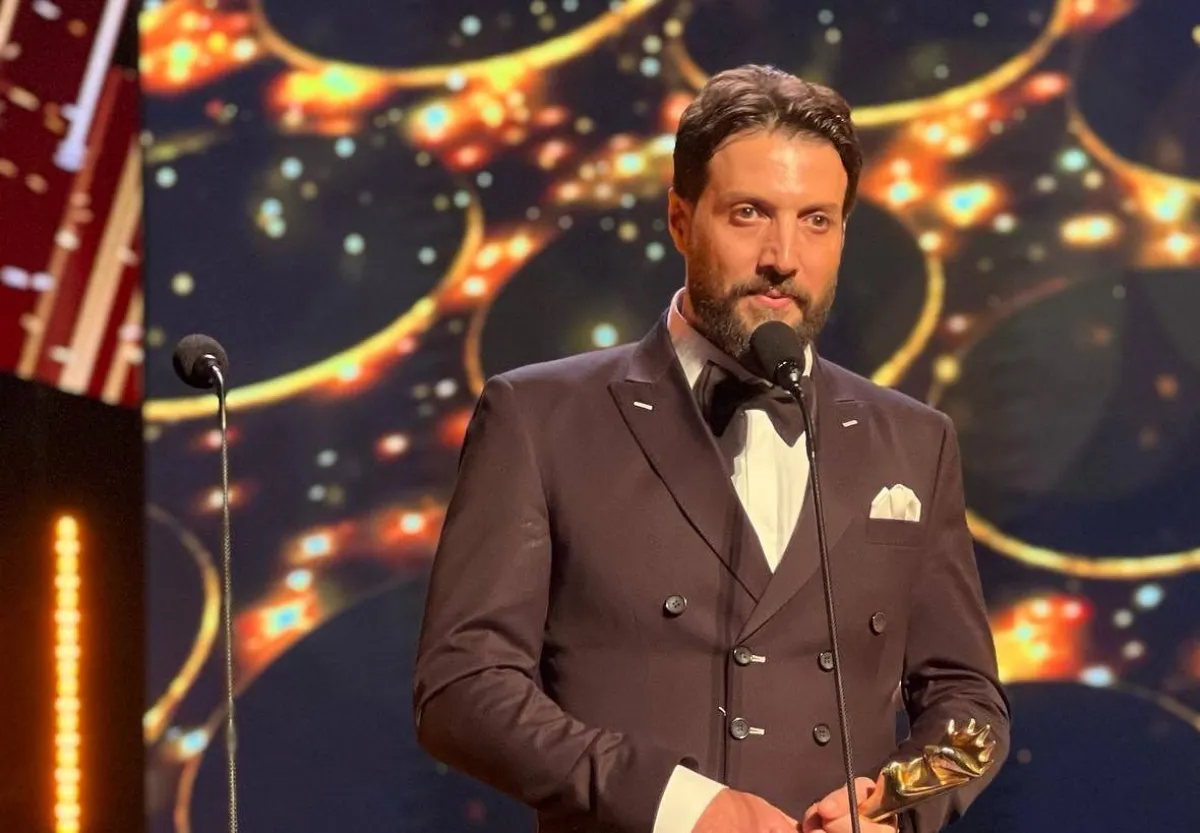 محمد الأحمد من حفل الموريكس دور - الصورة من حساب الجائزة على انستغرام