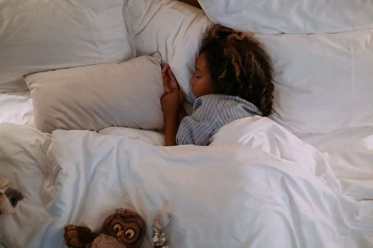 صورة لطفلة نائمة