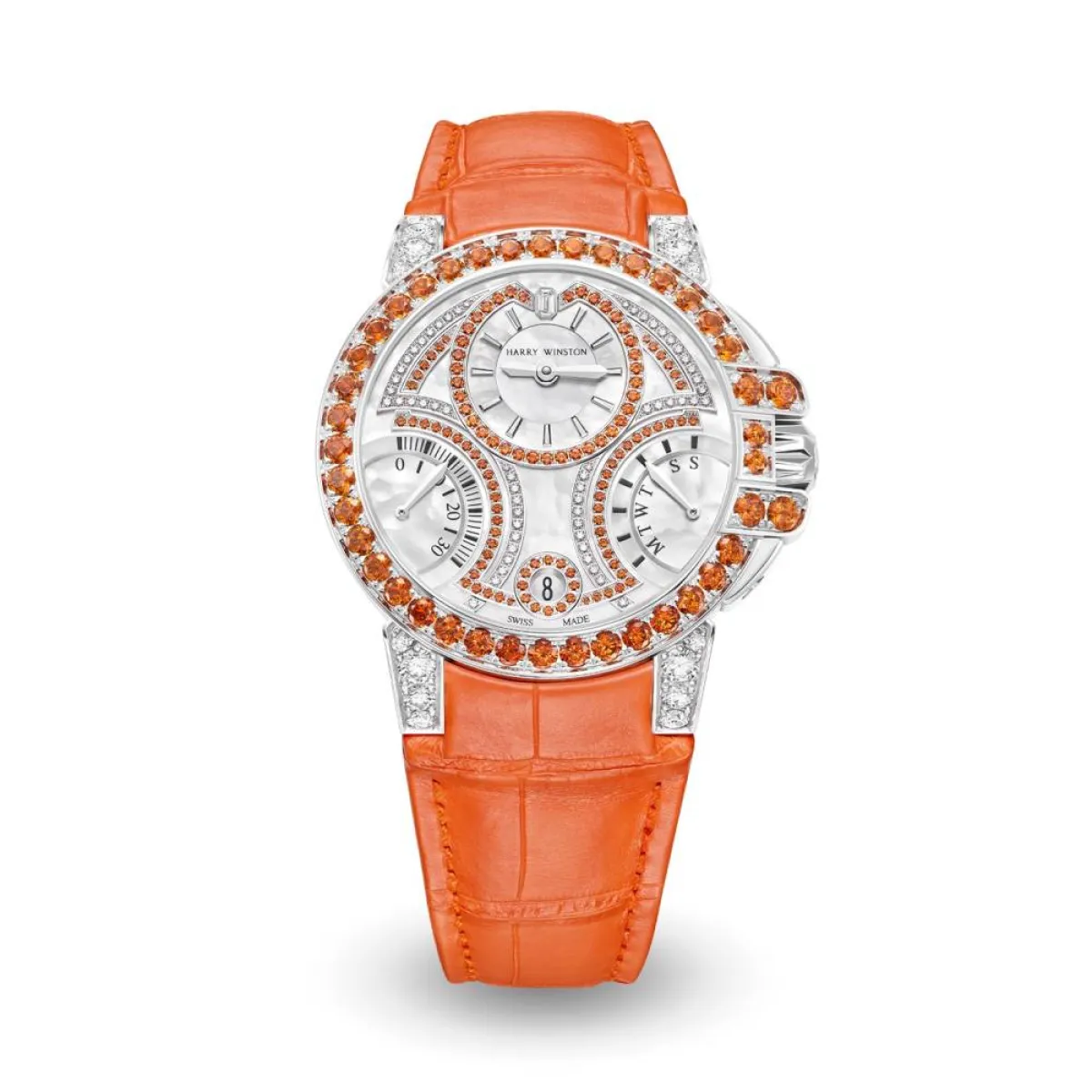 ساعة Ocean Biretrograde Orange من هاري وينستون Harry Winston