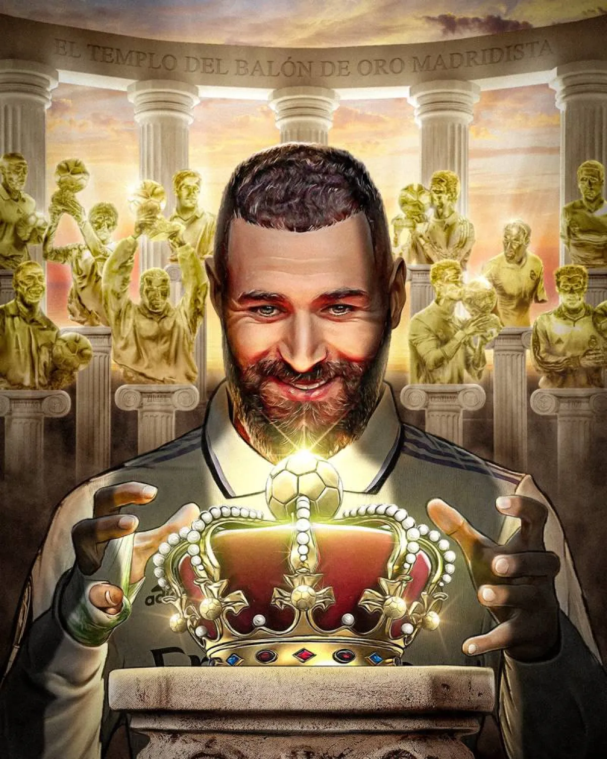 الكرة الذهبية من نصيب كريم بنزيمة - الصورة من حساب ريال مدريد