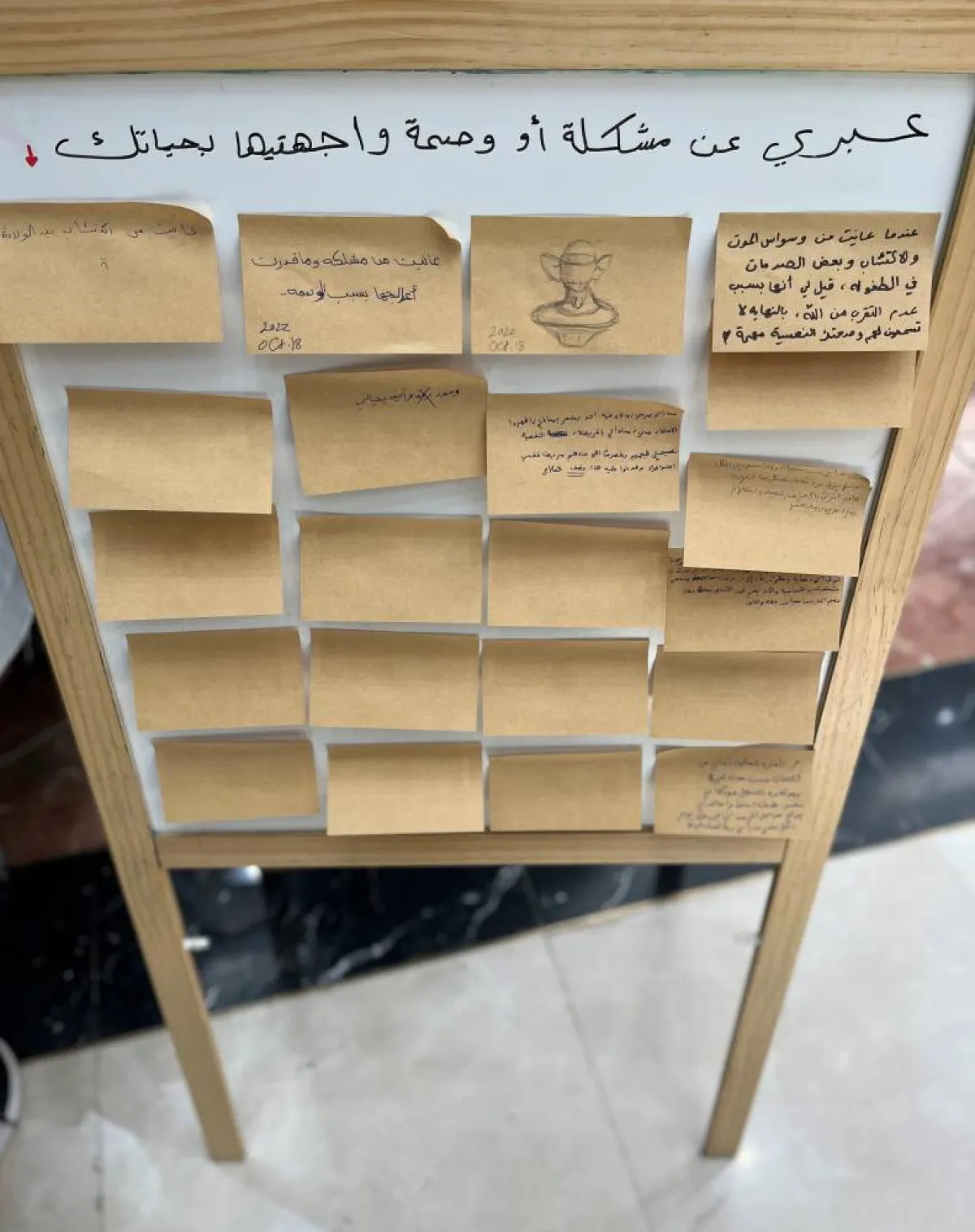 لوحة للتعبير عن المشاكل النفسية - 