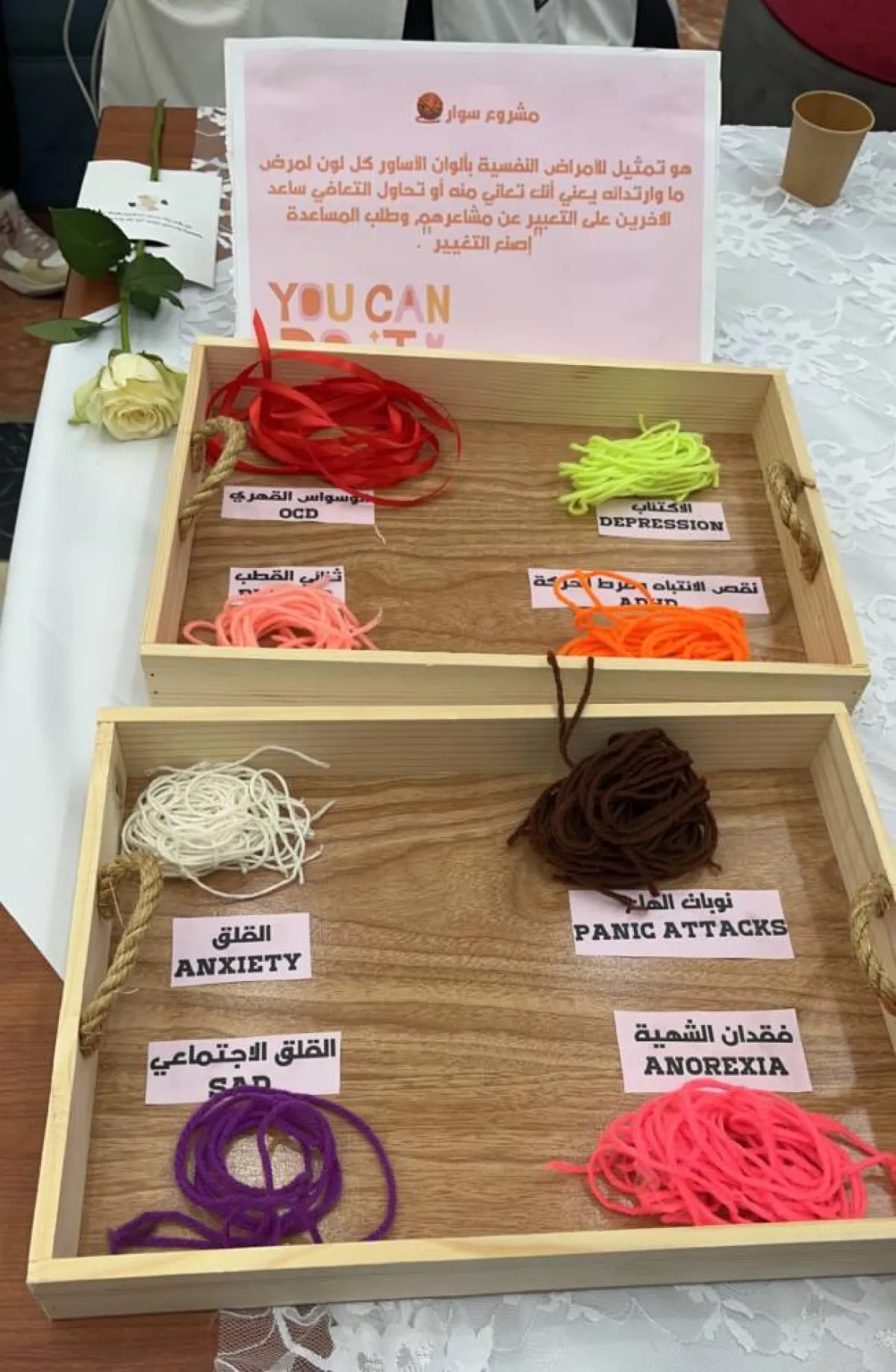 مشروع سوار لأساور تعبر عن الاضطرابات النفسية -