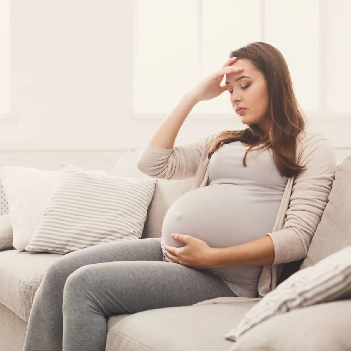 صورة لحامل تشعر بالدوار